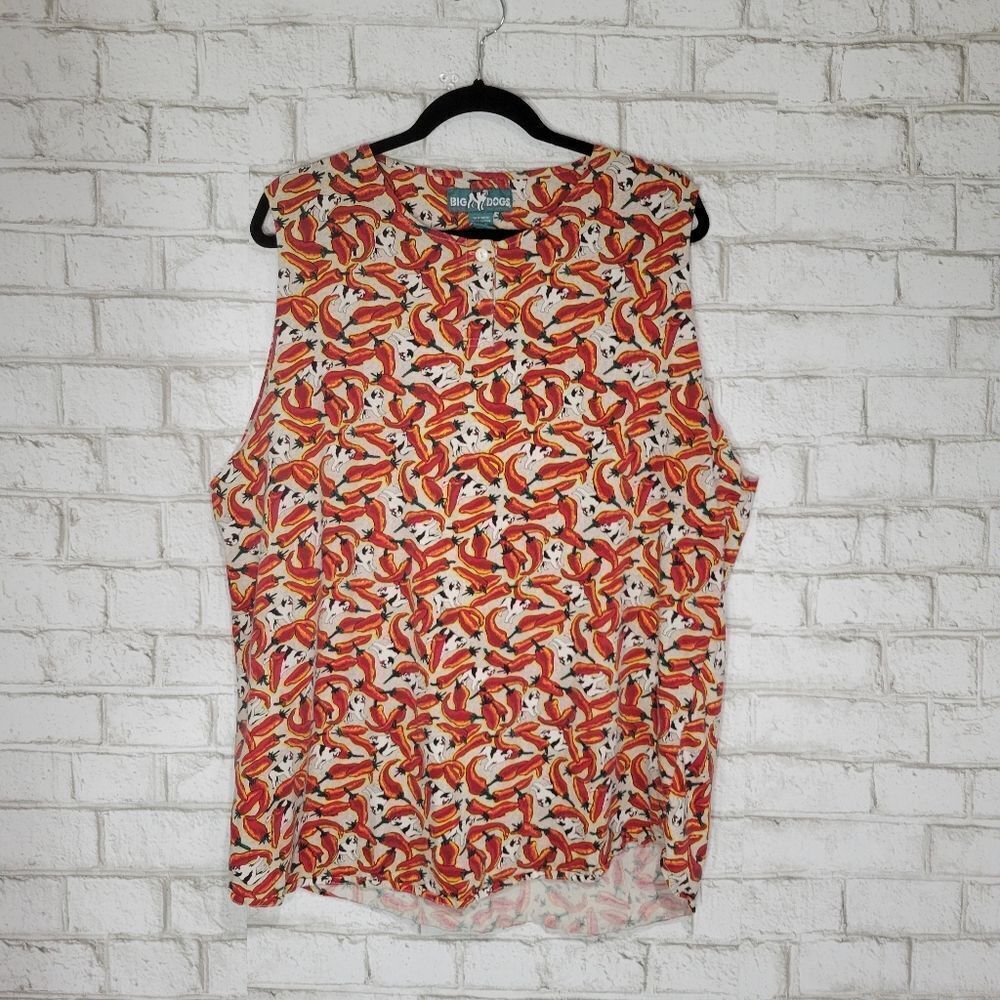 Big Dogs chili pepper cut off tank